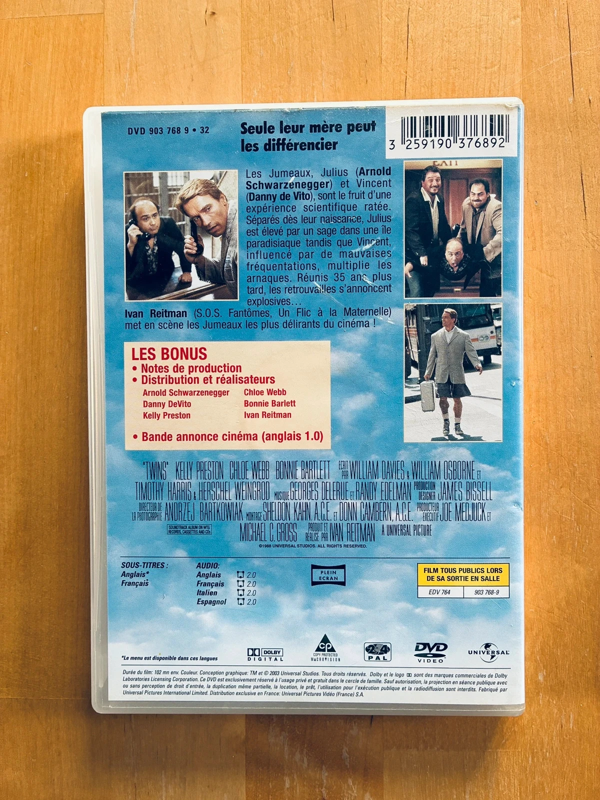 DVD Gemelos con Arnold Schwarzenegger. – photo 3